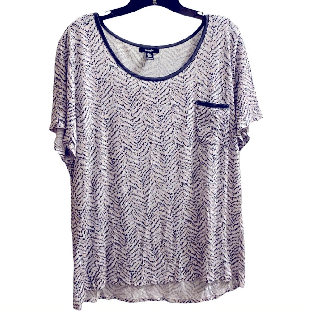 Midnight Modal/Spandex Top + Pocket Sz XXL EUC